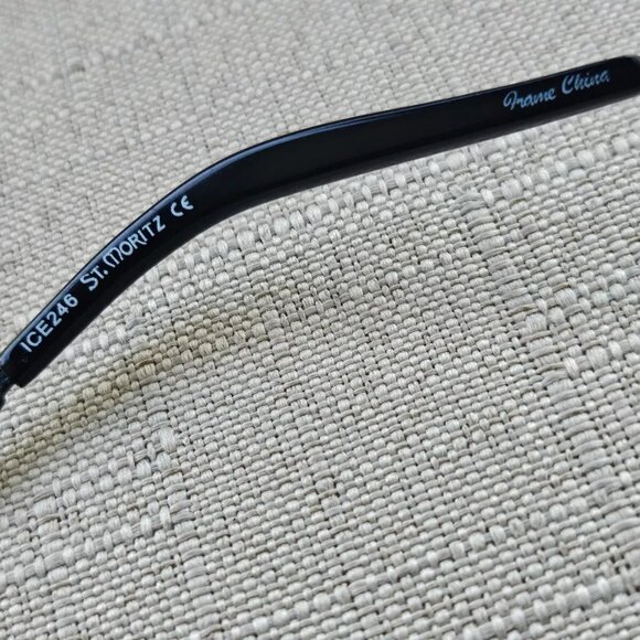 ST Mortiz Women Glasses/Sunglasses EBONY Frame Black Tone Metal Eyeglasses 135 - Picture 12 of 12